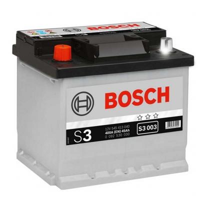 Bosch S3 akkumulátor, 12V 45Ah 400A EU B+, 0092S30030, magas